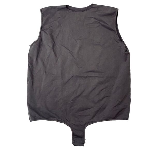 SKIMS Raw High Crew Neck Gunmetal Gray Bodysuit Sz 4X/5X NWOT - Picture 9 of 16